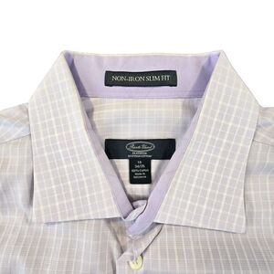 Pronto Uomo Shirt Mens 18 34/35‎ Pink Button Up Platinum Egyptian